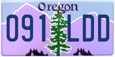 OR license plate 091LDD