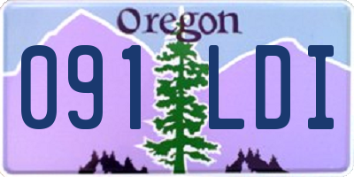 OR license plate 091LDI