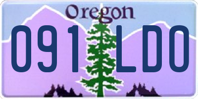 OR license plate 091LDO