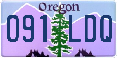 OR license plate 091LDQ