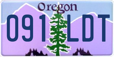 OR license plate 091LDT