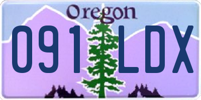 OR license plate 091LDX