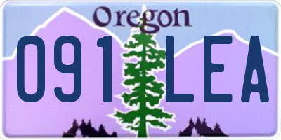 OR license plate 091LEA