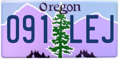 OR license plate 091LEJ