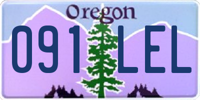 OR license plate 091LEL