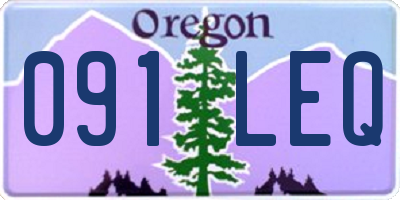 OR license plate 091LEQ