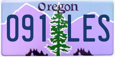 OR license plate 091LES