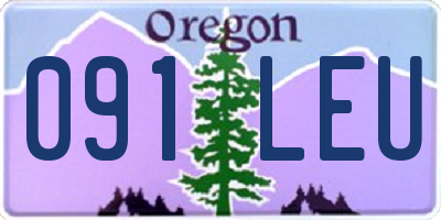 OR license plate 091LEU