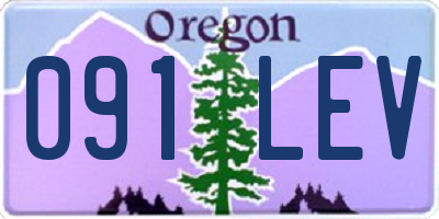 OR license plate 091LEV