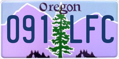 OR license plate 091LFC