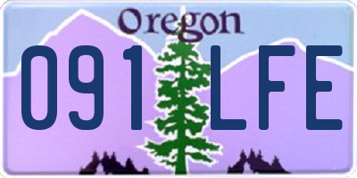 OR license plate 091LFE