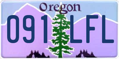 OR license plate 091LFL