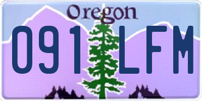 OR license plate 091LFM