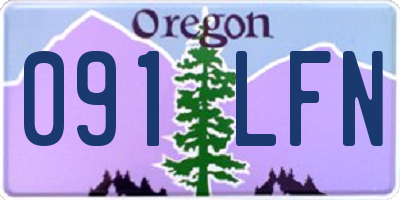 OR license plate 091LFN