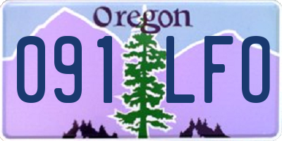 OR license plate 091LFO