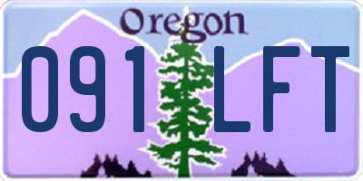 OR license plate 091LFT