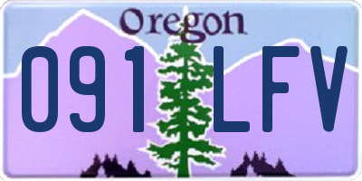 OR license plate 091LFV