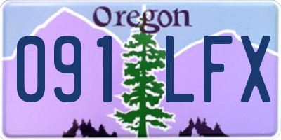 OR license plate 091LFX