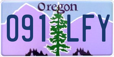 OR license plate 091LFY