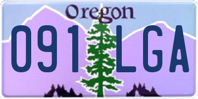 OR license plate 091LGA