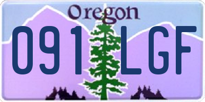 OR license plate 091LGF