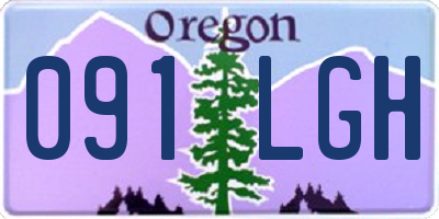 OR license plate 091LGH