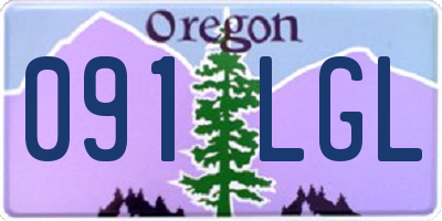 OR license plate 091LGL