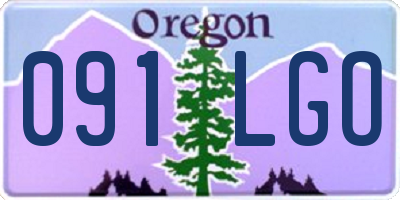 OR license plate 091LGO