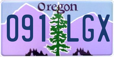 OR license plate 091LGX