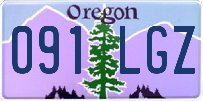 OR license plate 091LGZ