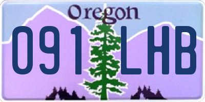 OR license plate 091LHB