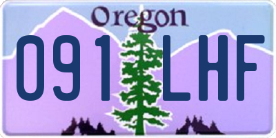 OR license plate 091LHF