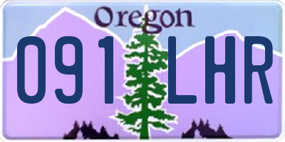 OR license plate 091LHR