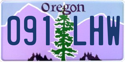 OR license plate 091LHW