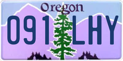 OR license plate 091LHY