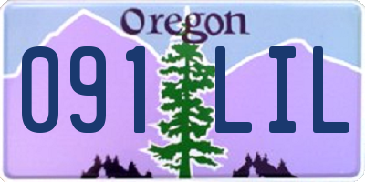 OR license plate 091LIL
