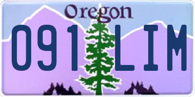 OR license plate 091LIM