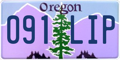 OR license plate 091LIP