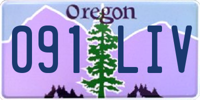 OR license plate 091LIV