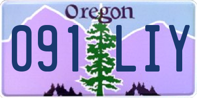 OR license plate 091LIY