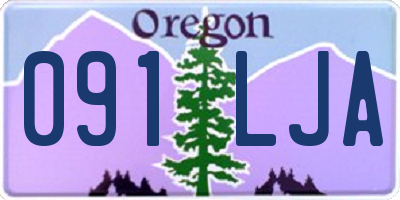 OR license plate 091LJA