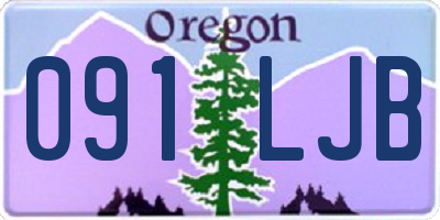 OR license plate 091LJB