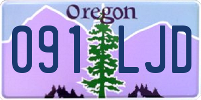 OR license plate 091LJD