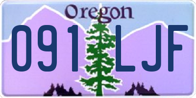 OR license plate 091LJF