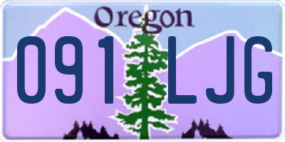 OR license plate 091LJG