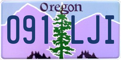 OR license plate 091LJI