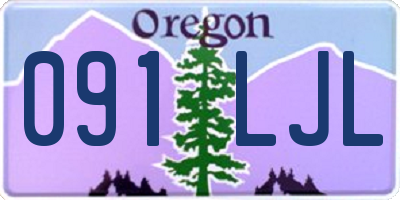 OR license plate 091LJL