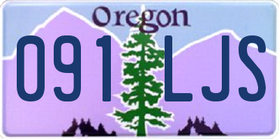 OR license plate 091LJS