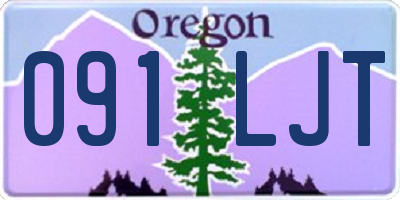 OR license plate 091LJT