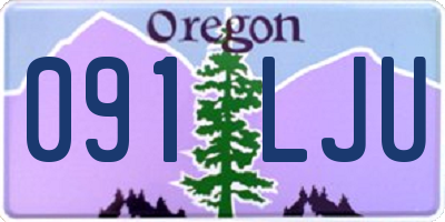 OR license plate 091LJU